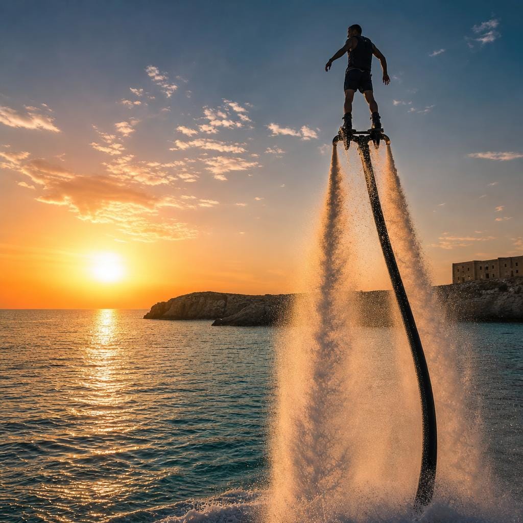 Aqua-Fly flyboarding in Malta